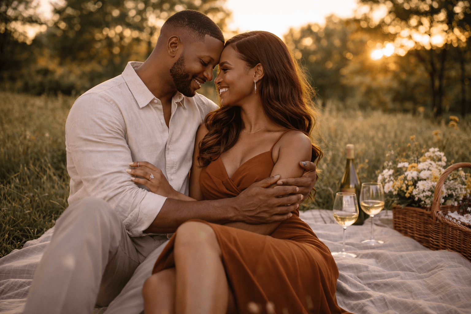 Couple White wedding