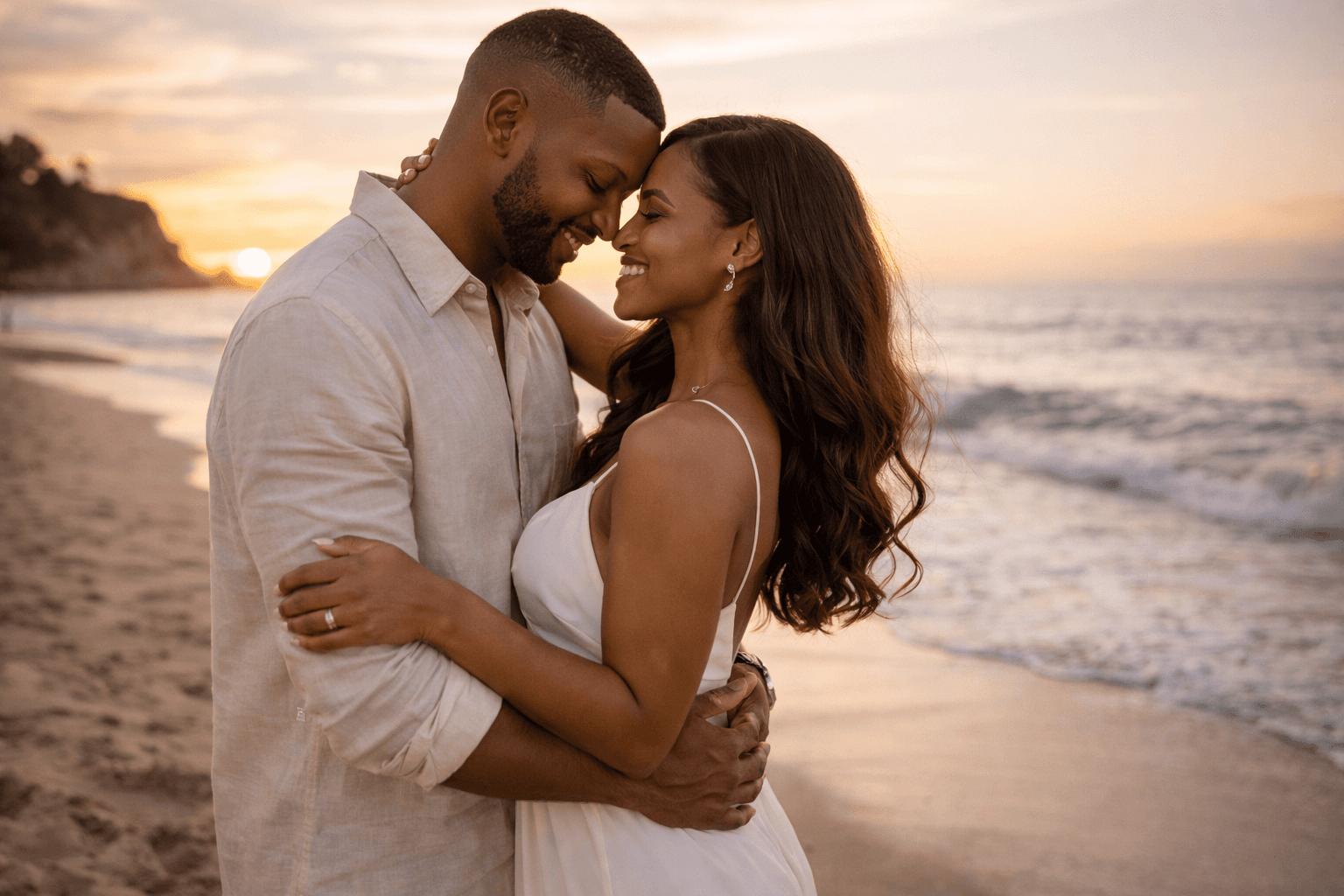 Couple White wedding